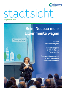 "Stadtsicht" 1/2015