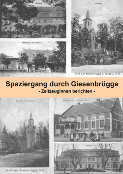 Spaziergang durch Giesenbr&uuml;gge
