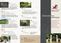 Historischer Orts- spaziergang