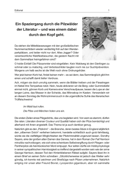 Ein Spaziergang durch die Pilzw&auml;lder der Literatur &ndash; und was einem