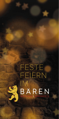 feste feiern im - Hotel B&auml;ren, Gonten
