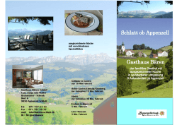 Hotelprospekt 2016 - Gasthof Bären Schlatt