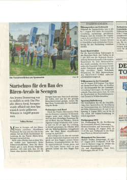 Spatenstich Bären Seengen