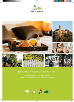 Einkehren und &Uuml;bernachten