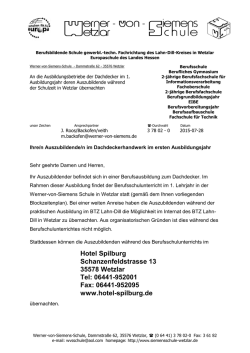 Informationen f&uuml;r Dachdecker 2 - Werner-von-Siemens