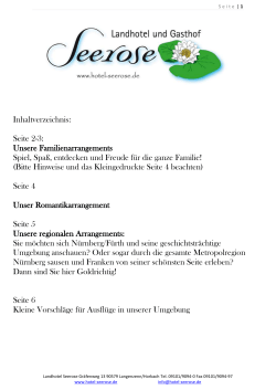 arrangements pdf - Hotel Landhotel Seerose und Gasthof Seerose