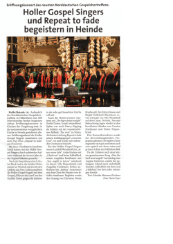 Heller Gospel Singers und Repeat to fade