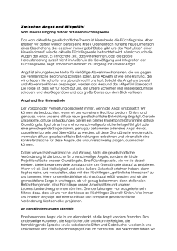 Zwischen Angst und Mitgefühl