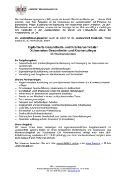 Diplomierte Gesundheits- und Krankenschwester Diplomierten