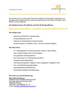 Diplomierte Gesundheits- und Krankenschwester/