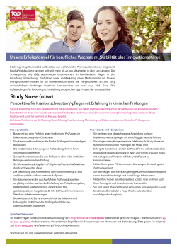 Perspektive für Krankenschwestern/