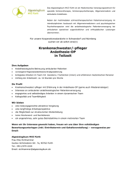 eine(n) Krankenschwester
