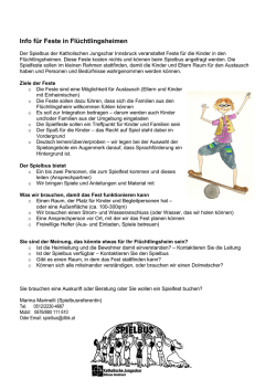 Info f&uuml;r Feste in Fl&uuml;chtlingsheimen