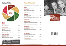 Dolci Pizza POPOlare 400 Cantina POPOlare Feste feierlich & feste