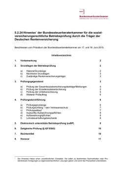 Hinweise - Bundessteuerberaterkammer