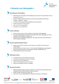 Hinweise zum Ideenpapier downloaden