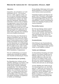 Hinweise f&uuml;r Autoren