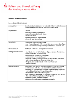 Hinweise zur Antragstellung