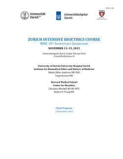 HARVARD BIOETHICS COURSE