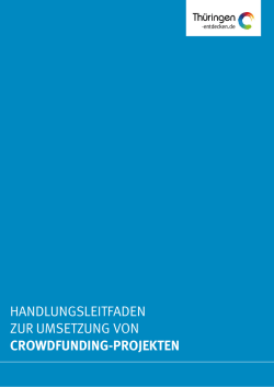 handlungsleitfaden zur umsetzung von crowdfunding