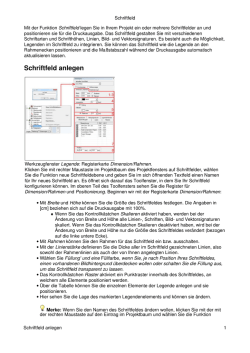 Schriftfeld anlegen - fokus GmbH Leipzig