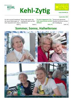 15/03 25 Jahre Engagement im Kehl: Sepp Schmid und Karl Wilhelm