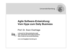 Agile Software-Entwicklung: Vom Hype zum Daily Business