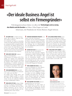«Der ideale Business Angel ist selbst ein Firmengründer»