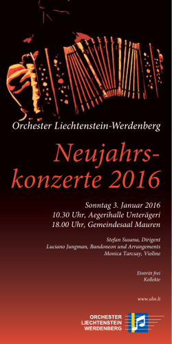 Flyer - Orchester Liechtenstein
