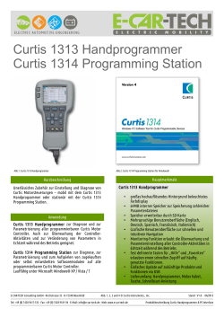 Produktbeschreibung Curtis 1313 Handprogrammer und Curtis