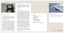 DVA-Stiftung Wissenschaftsdialog Die DVA