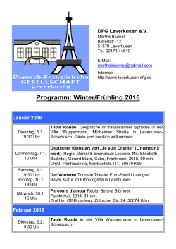 Halbjahresprogramm - Deutsch-Französische Gesellschaft