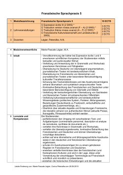 Französische Sprachpraxis 5
