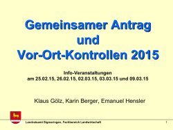 in 2015 - Infodienst - Landwirtschaft, Ern&auml;hrung, L&auml;ndlicher Raum