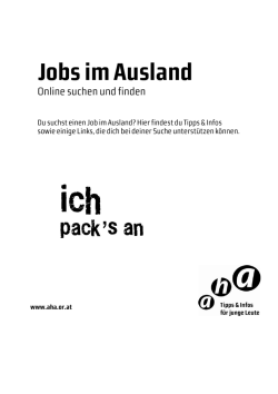 Jobs im Ausland