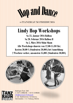 Lindy Hop Workshops