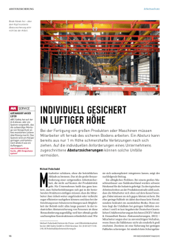 INDIVIDUELL GESICHERT IN LUFTIGER H&Ouml;HE