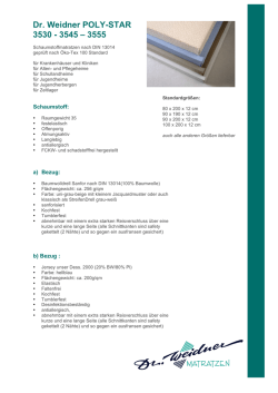 Dr. Weidner POLY-STAR 3530 - 3545 &ndash; 3555