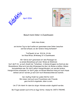 April 2016 Besuch beim Imker in Zuzenhausen
