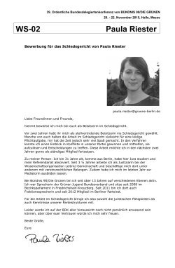 WS-02 Paula Riester - Bündnis 90/Die Grünen