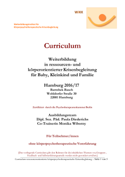 Curriculum Hamburg 2016-2017