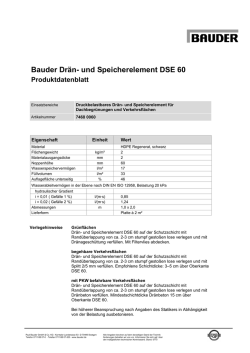 Dr&auml;n- und Speicherelement DSE 60
