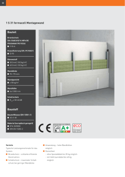 1 S 31 fermacell Montagewand Bauteil Baustoff
