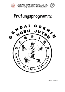 Gendai Goshin Kobujutsu - Karateverein Friedberg eV