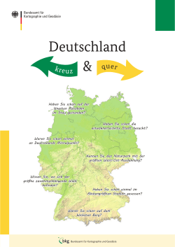 Deutschland kreuz & quer - Bundesamt für Kartographie und