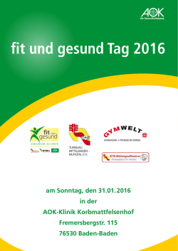 fit und gesund Tag 2016 - Turngau-Mittelbaden