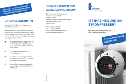 Ist Ihre heIzung eIn stromfresser?