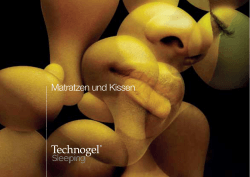 Broschüre 2011 GEL Matratzen