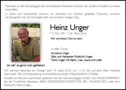 Heinz Unger - 1. TTC Darmstadt eV