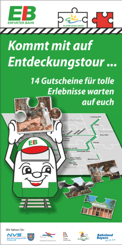 Gutscheinheft der Elster Saale Bahn